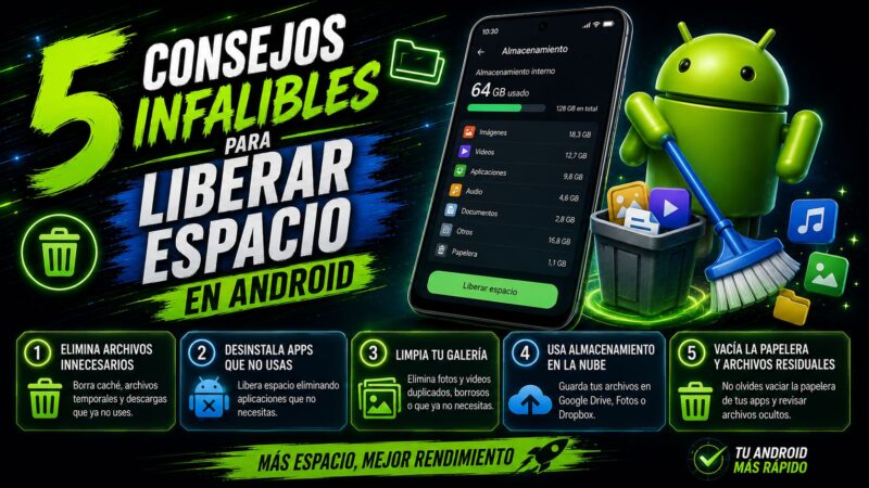 5 consejos infalibles para liberar espacio en Android