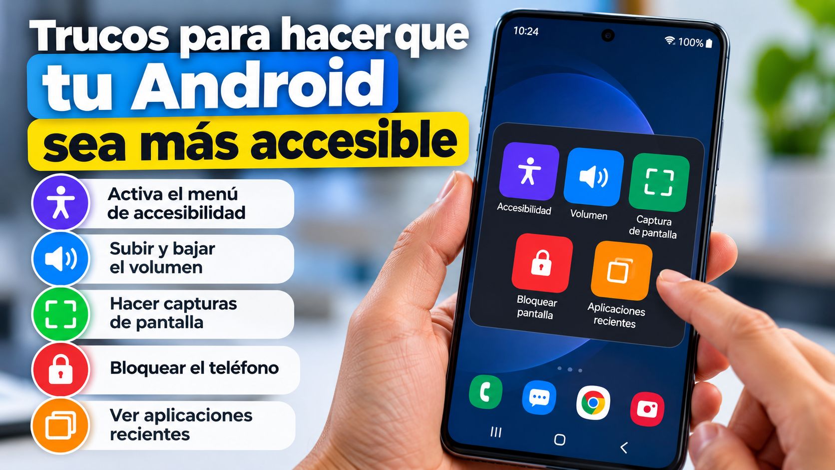 Activa el menú de accesibilidad