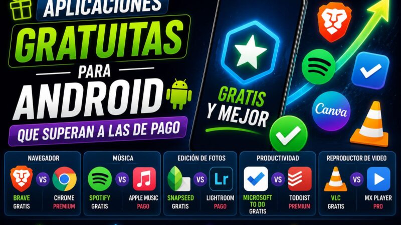 Aplicaciones gratuitas para Android que superan a las de pago