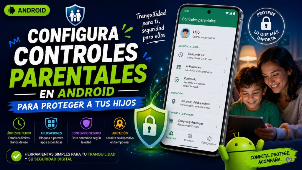 Configura controles parentales en Android para proteger a tus hijos