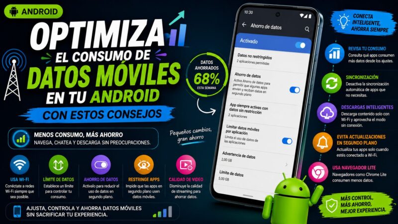 Optimiza el consumo de datos móviles en tu Android con estos consejos