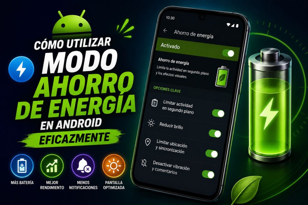 Cómo utilizar el modo ahorro de energía en Android eficazmente