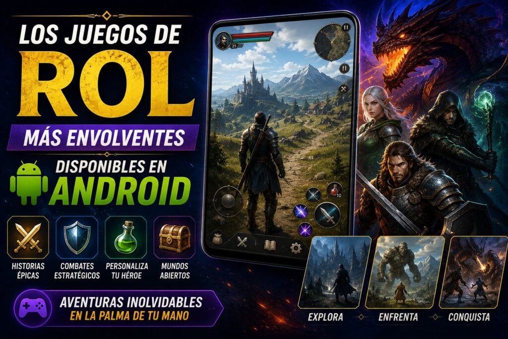Los juegos de rol más envolventes disponibles en Android