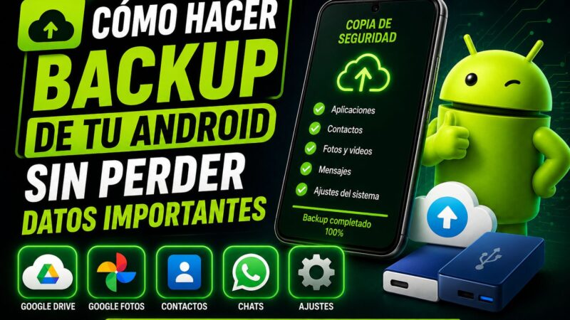Cómo hacer backup de tu Android sin perder datos importantes