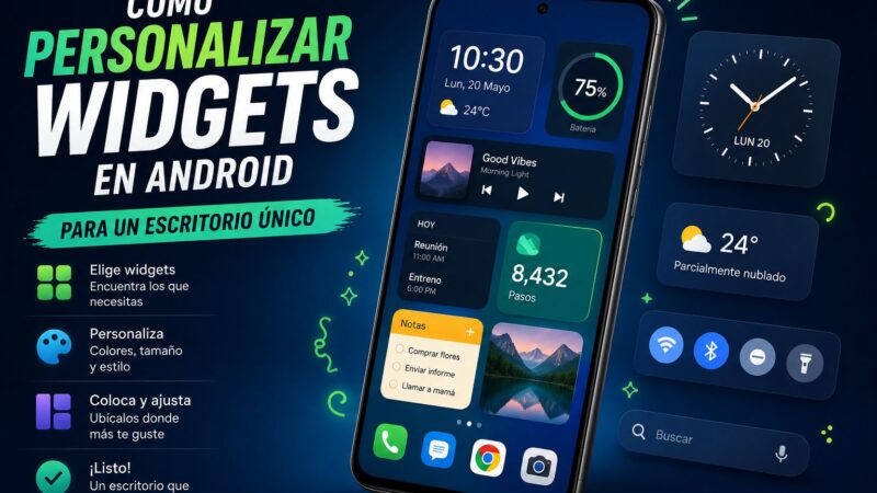 Cómo personalizar los widgets en Android para un escritorio único