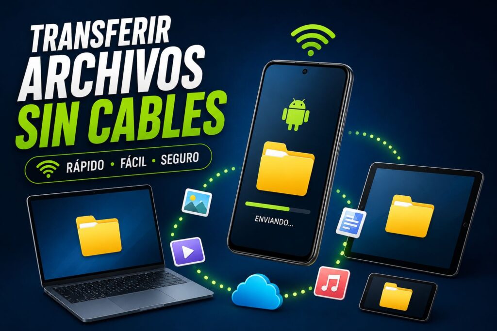 Cómo transferir archivos entre tu Android y otros dispositivos sin cables