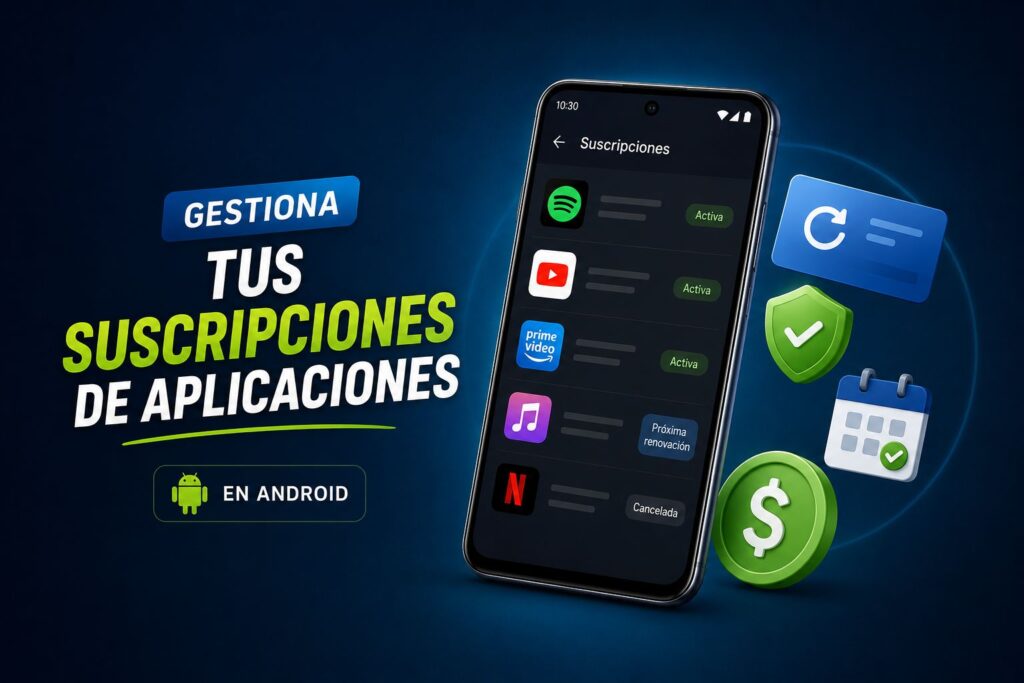 Gestiona tus suscripciones de aplicaciones en Android eficazmente