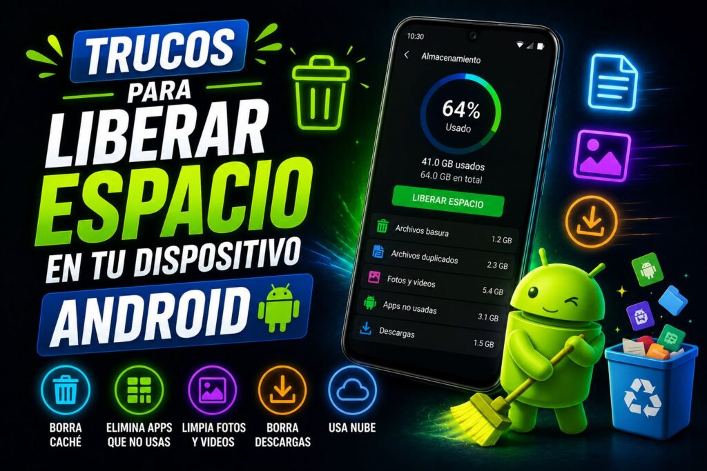 Trucos para liberar espacio en tu dispositivo Android