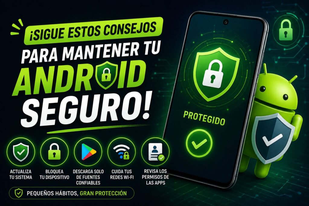 ¡Sigue estos consejos para mantener tu Android seguro!