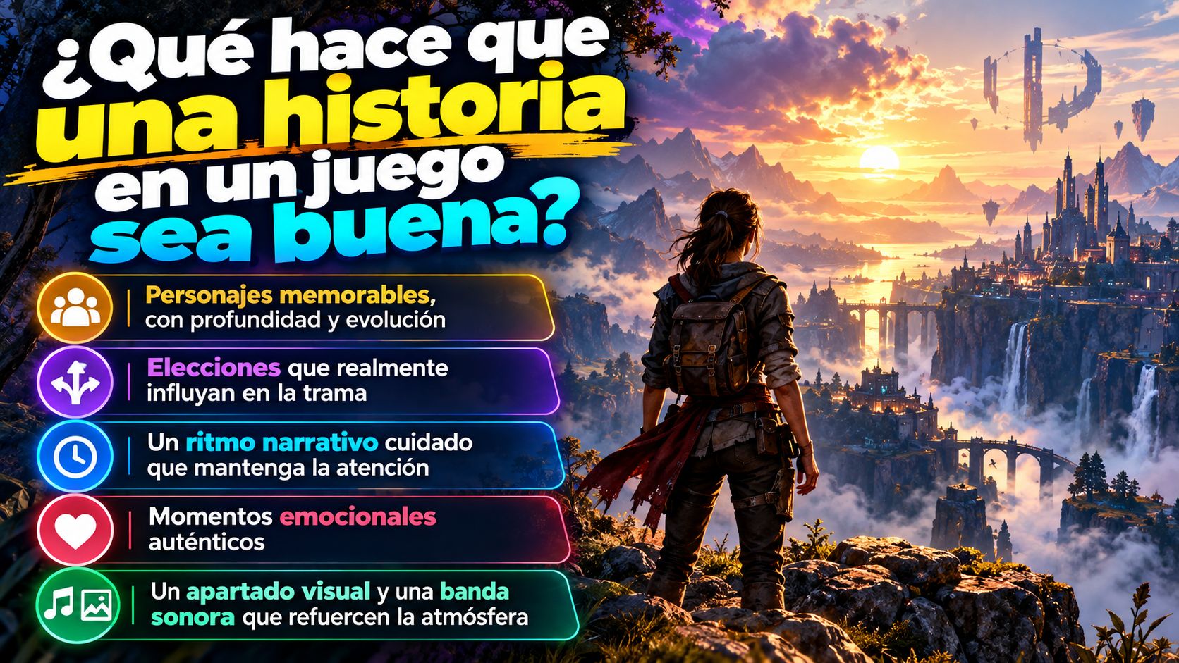¿Qué hace que una historia en un juego sea buena